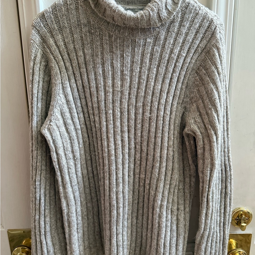 Cold water Creek Ribbed Turtleneck Sweater - Picture 2 of 9